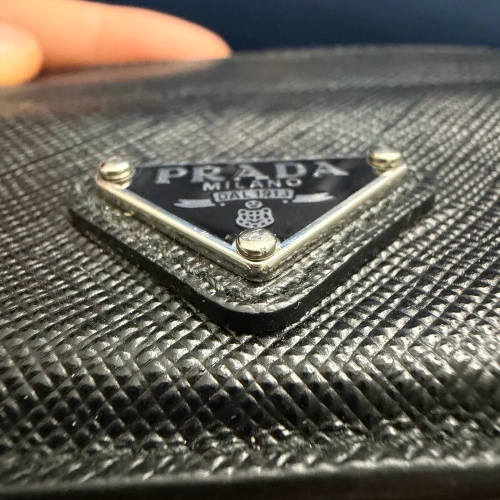 PRADA Saffiano Leather card holder